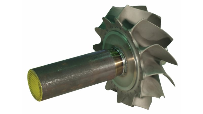 Turbine wheel shafts