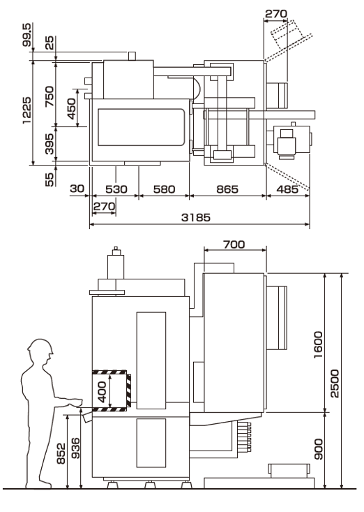 External dimension drawing