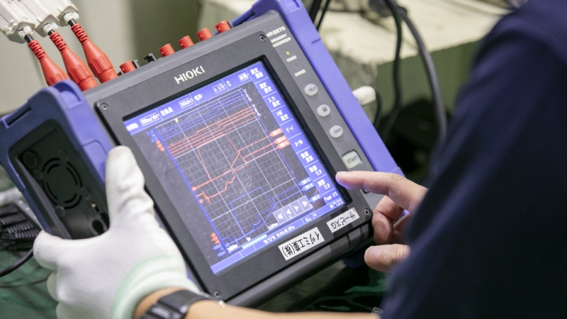 Obtaining waveforms during pressure welding